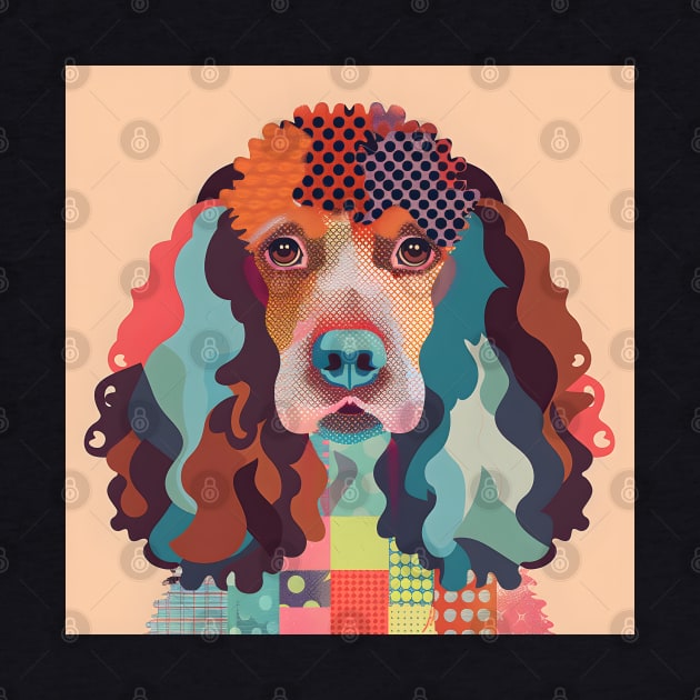 Retro Irish Wolfhound: Pastel Pup Revival by NatashaCuteShop